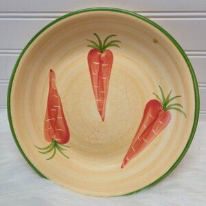 CIC Certified International Yellow Carrot Pasta Bowl 9.5" x 2" Made In Portugal